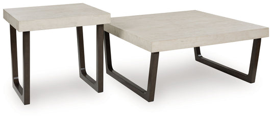 Westenfort - Espresso / Gray - Occasional Table Set (Set of 2) - Hornell Furniture Outlet