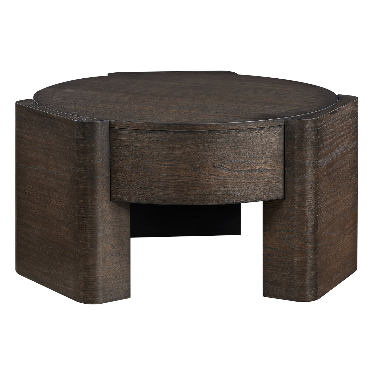 Salina - 3 Piece Round Occasional Set - Espresso - Hornell Furniture Outlet
