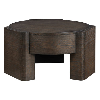 Salina - 3 Piece Round Occasional Set - Espresso - Hornell Furniture Outlet
