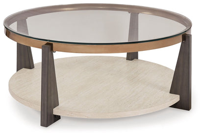 Frazwa - Multi - Round Cocktail Table - Hornell Furniture Outlet