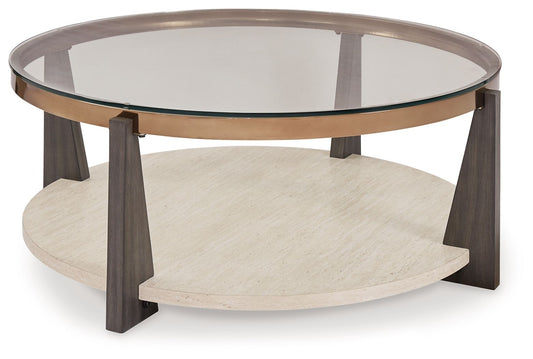 Frazwa - Multi - Round Cocktail Table - Hornell Furniture Outlet