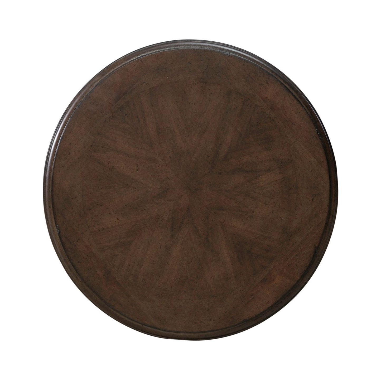 Arden Road - Round Chairside Table - Satin Cherry - Hornell Furniture Outlet