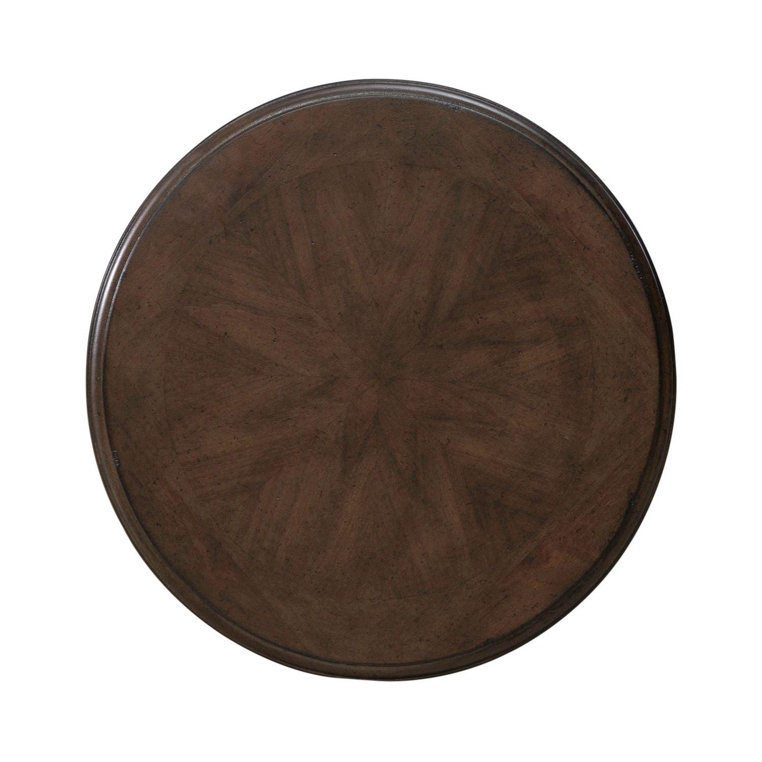 Arden Road - Round Chairside Table - Satin Cherry - Hornell Furniture Outlet