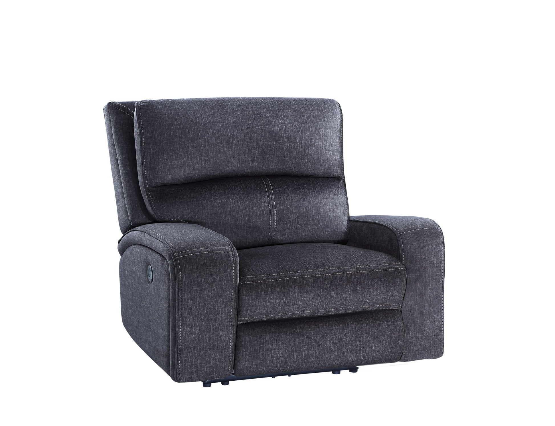 Lovell - Power Reclining Chair - Dark Gray - Hornell Furniture Outlet