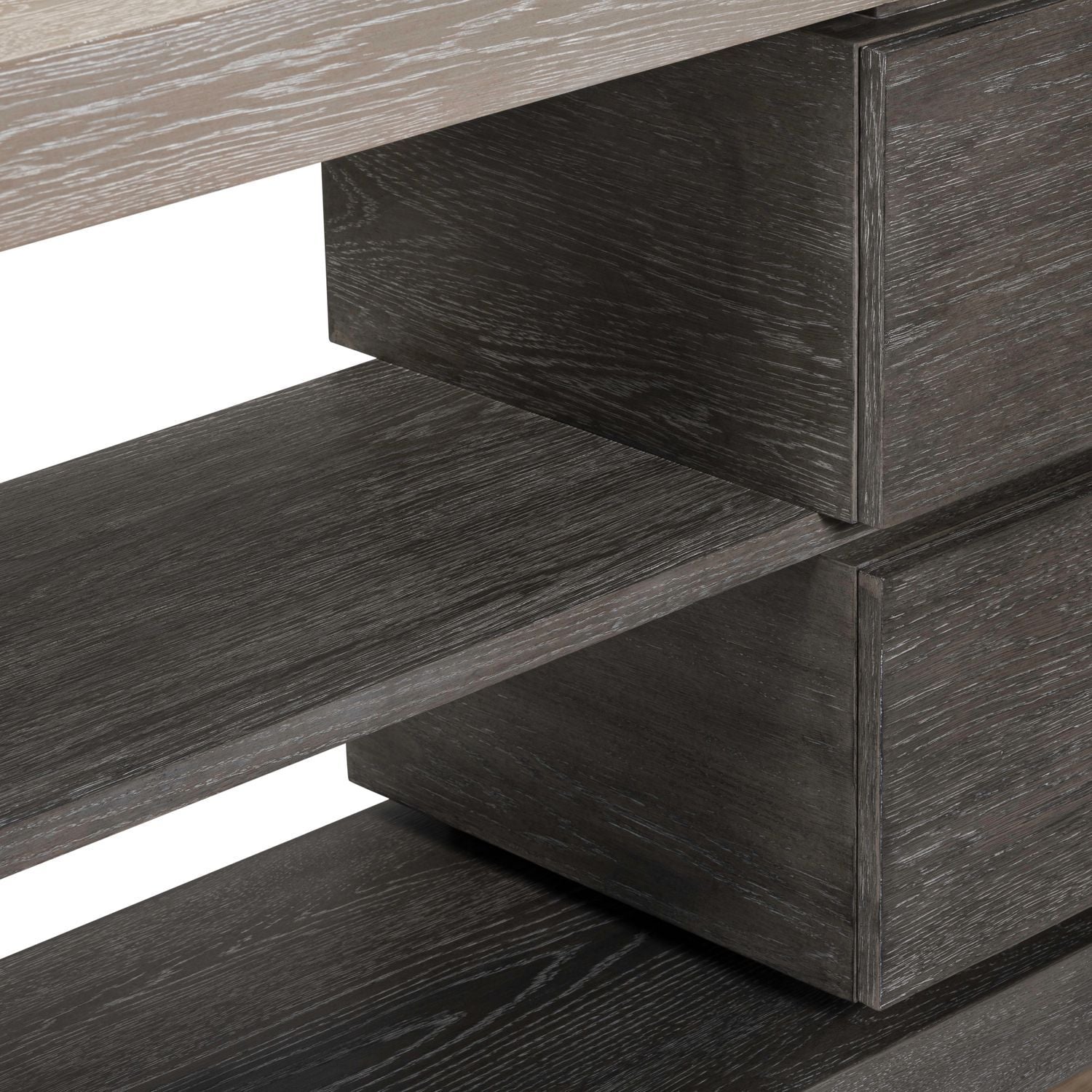 Piedmont - 84'' TV Console - Charcoal / Ash - Hornell Furniture Outlet