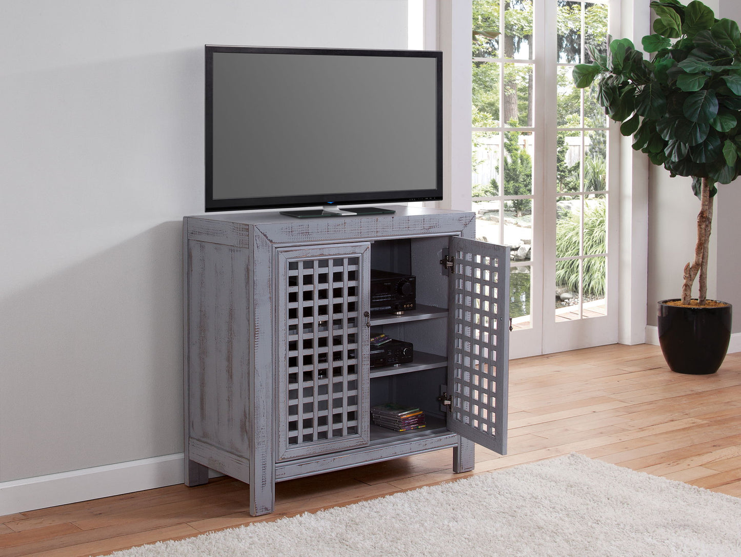 Rio - Accent Cabinet - Gray - Hornell Furniture Outlet