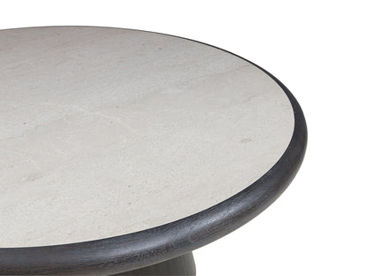 Bracken - French Black - Round Cocktail Table - Hornell Furniture Outlet