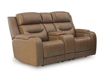 Knightington - Power Reclining Loveseat With Audio Seating - Hornell Furniture Outlet