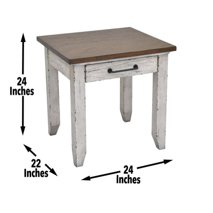 Bear Creek - 3 Piece Table Set - White - Hornell Furniture Outlet
