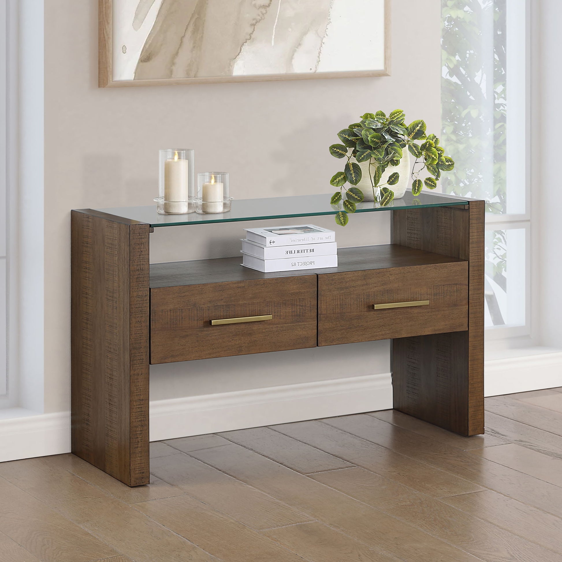 Garland - Glass Top Table - Hornell Furniture Outlet