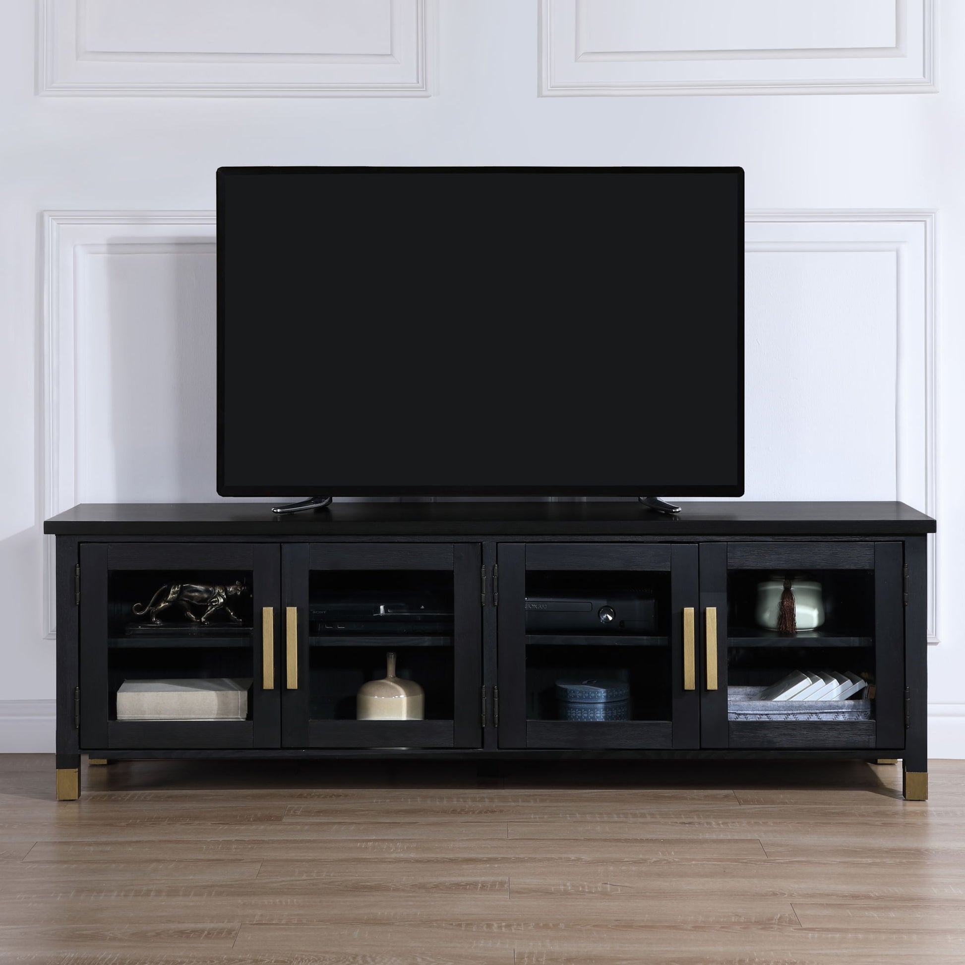 Yves - TV Stand - Black - Hornell Furniture Outlet