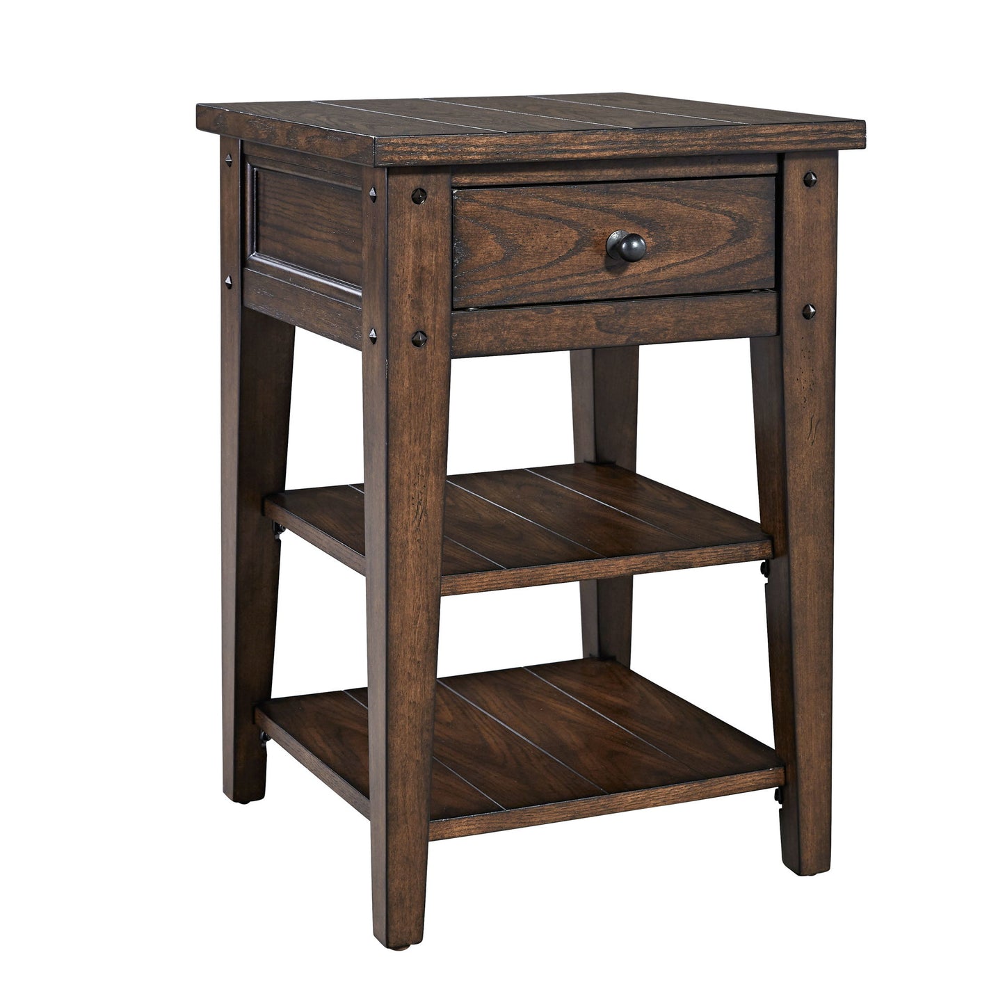 Lake House - Chair Side Table - Hornell Furniture Outlet