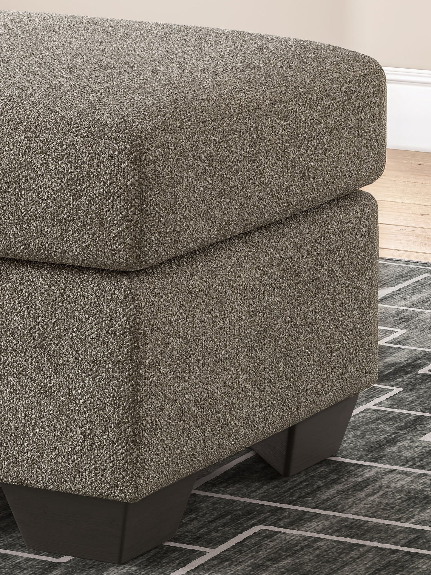 Triston - Peaks - Ottoman - Suede - Hornell Furniture Outlet