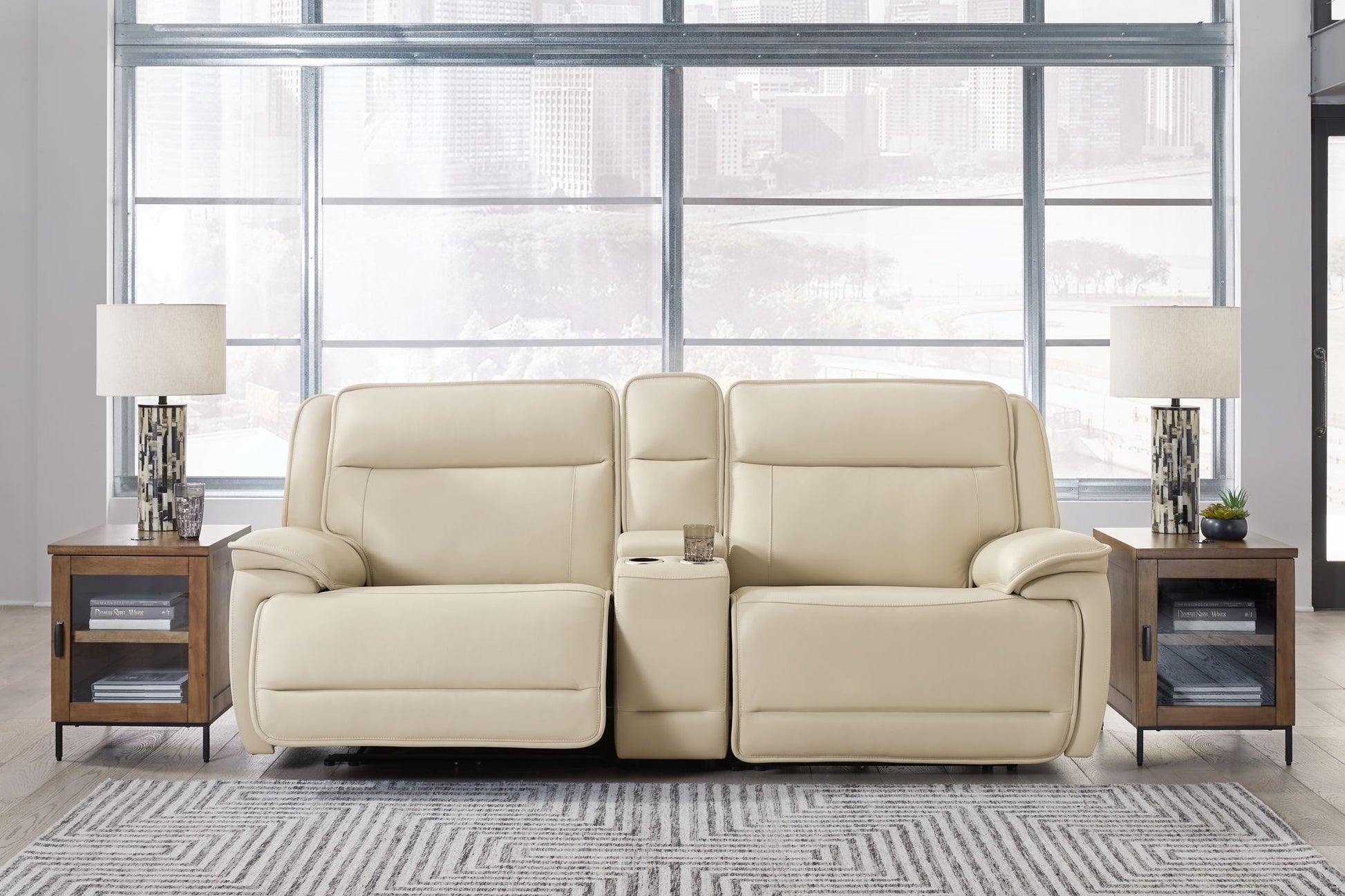 Double Deal - Reclining Sectional - Hornell Furniture Outlet