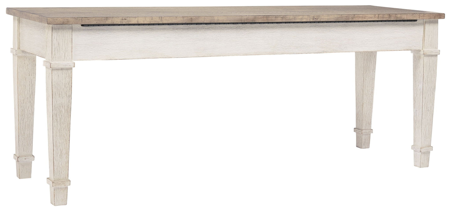 Skempton - White - Storage Bench - Hornell Furniture Outlet