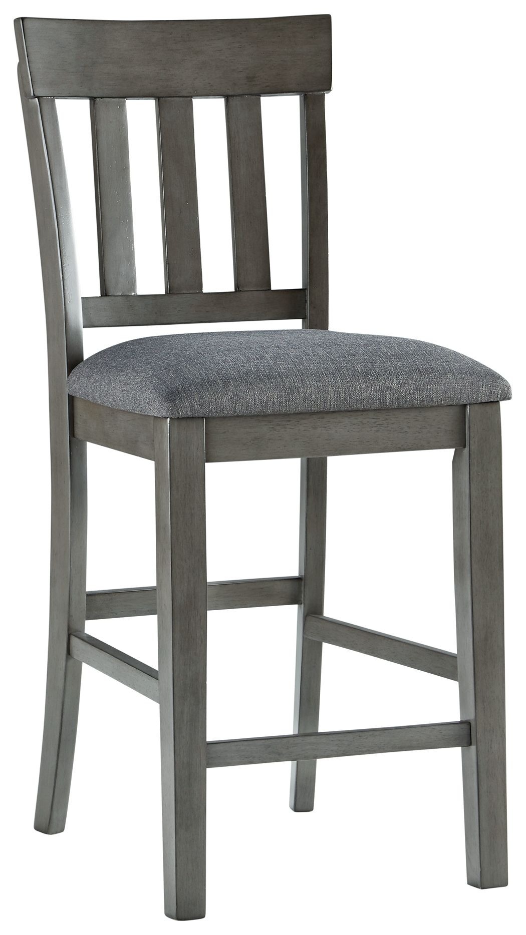 Hallanden - Black / Gray - Upholstered Barstool (Set of 2) - Hornell Furniture Outlet