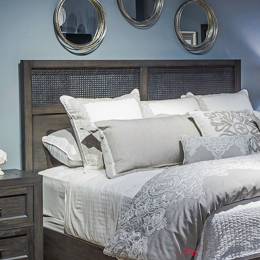 Caruso Heights - Cane Panel Headboard - Hornell Furniture Outlet