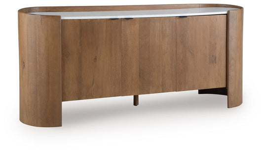 Fitzroy - Brown / White - Accent Cabinet - Hornell Furniture Outlet