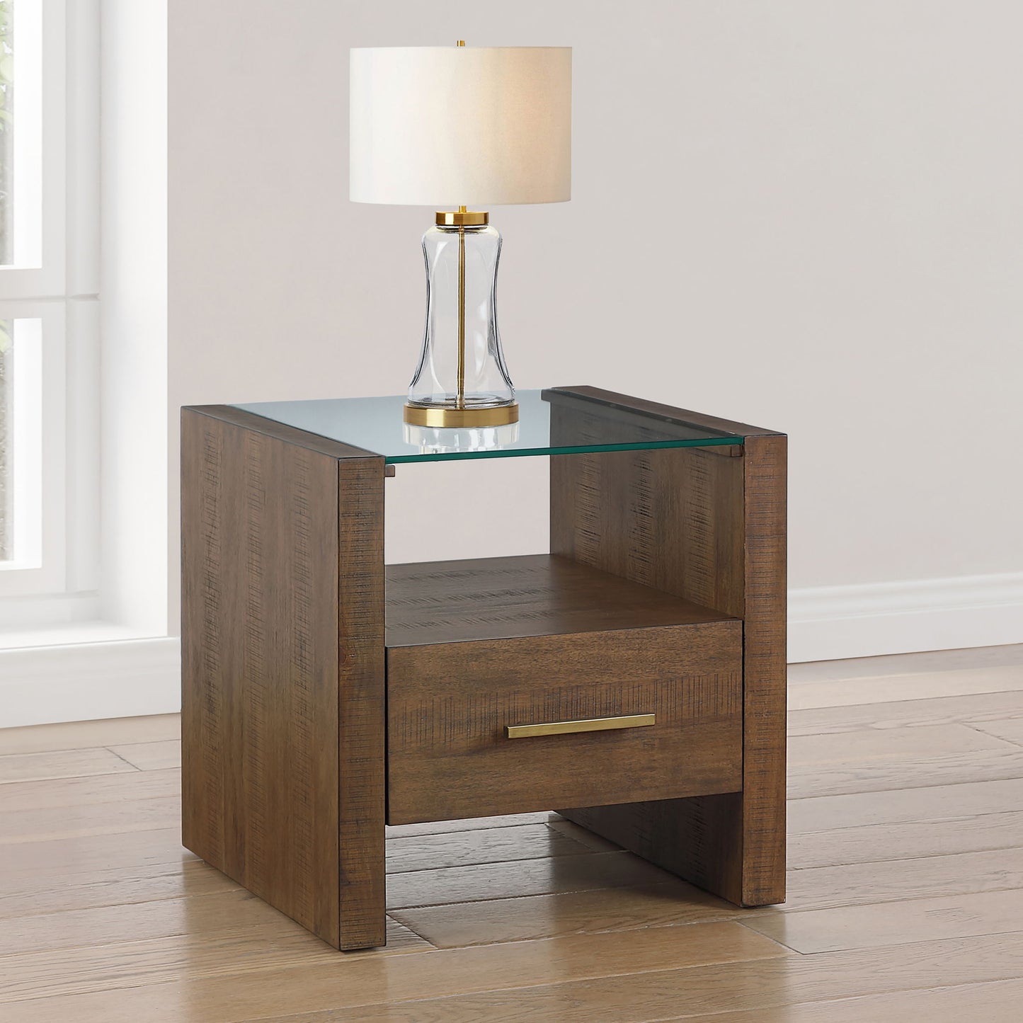 Garland - Glass Top Table - Hornell Furniture Outlet