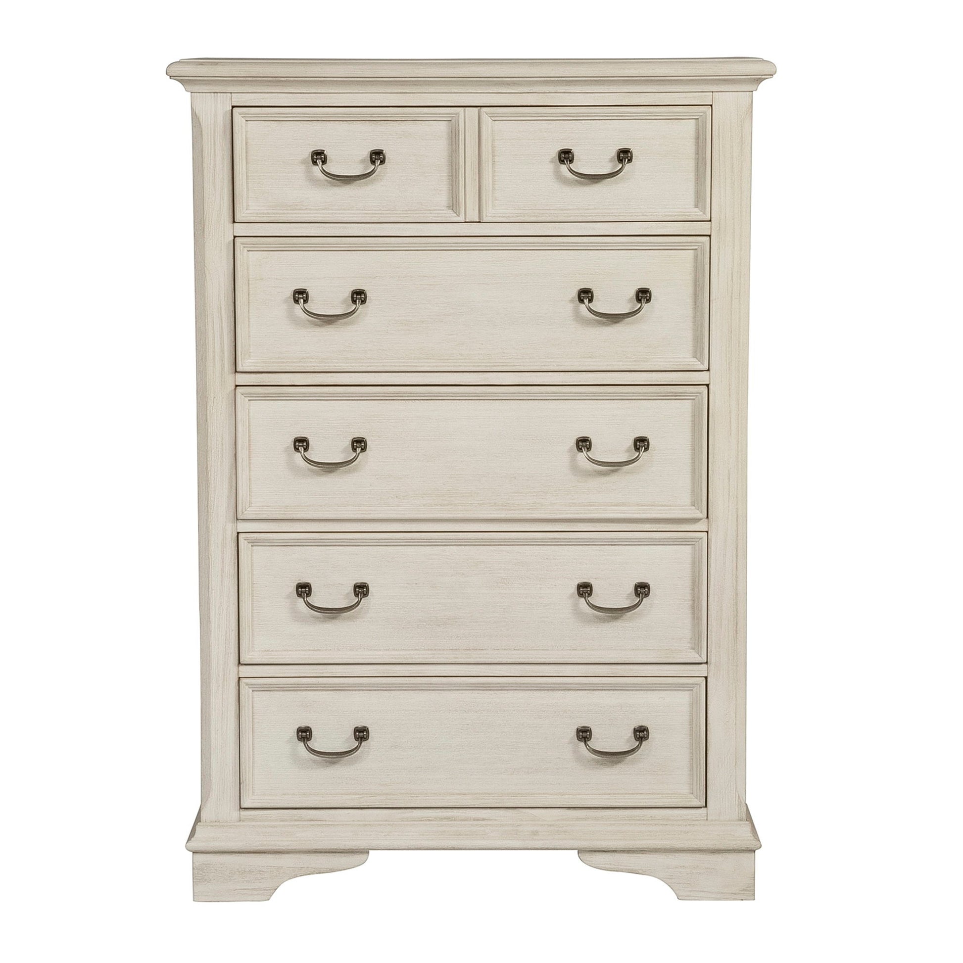 Bayside - 5 Drawer Chest - White - Hornell Furniture Outlet