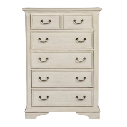 Bayside - 5 Drawer Chest - White - Hornell Furniture Outlet