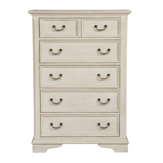 Bayside - 5 Drawer Chest - White - Hornell Furniture Outlet