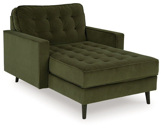 Reveon Lakes - Olive - Chaise - Hornell Furniture Outlet