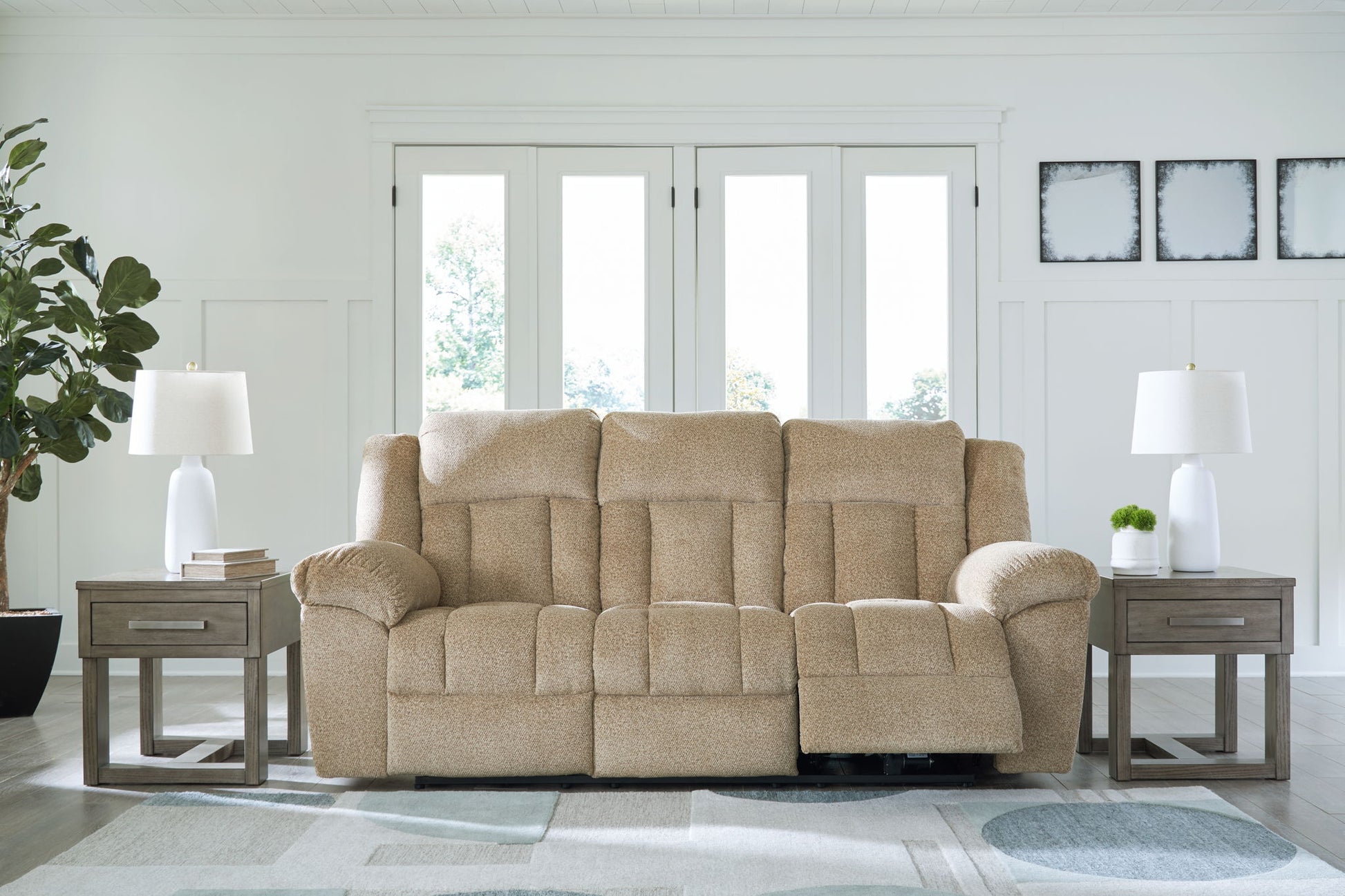 Tip - off - Power Reclining Sofa With Adj Headrest - Hornell Furniture Outlet
