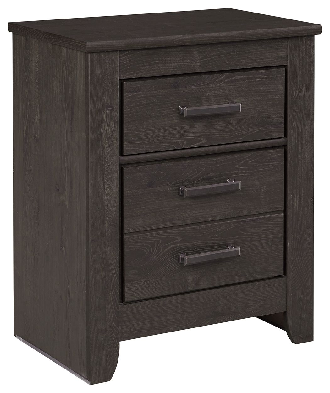 Brinxton - Charcoal - Two Drawer Night Stand - Hornell Furniture Outlet