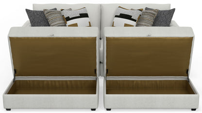 Trevor - Extra Deep Oversized Sofa With Included Storage Cocktail Ottoman - Hornell Furniture Outlet