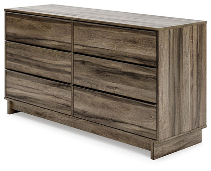 Shallifer - Brown - Six Drawer Dresser - Hornell Furniture Outlet