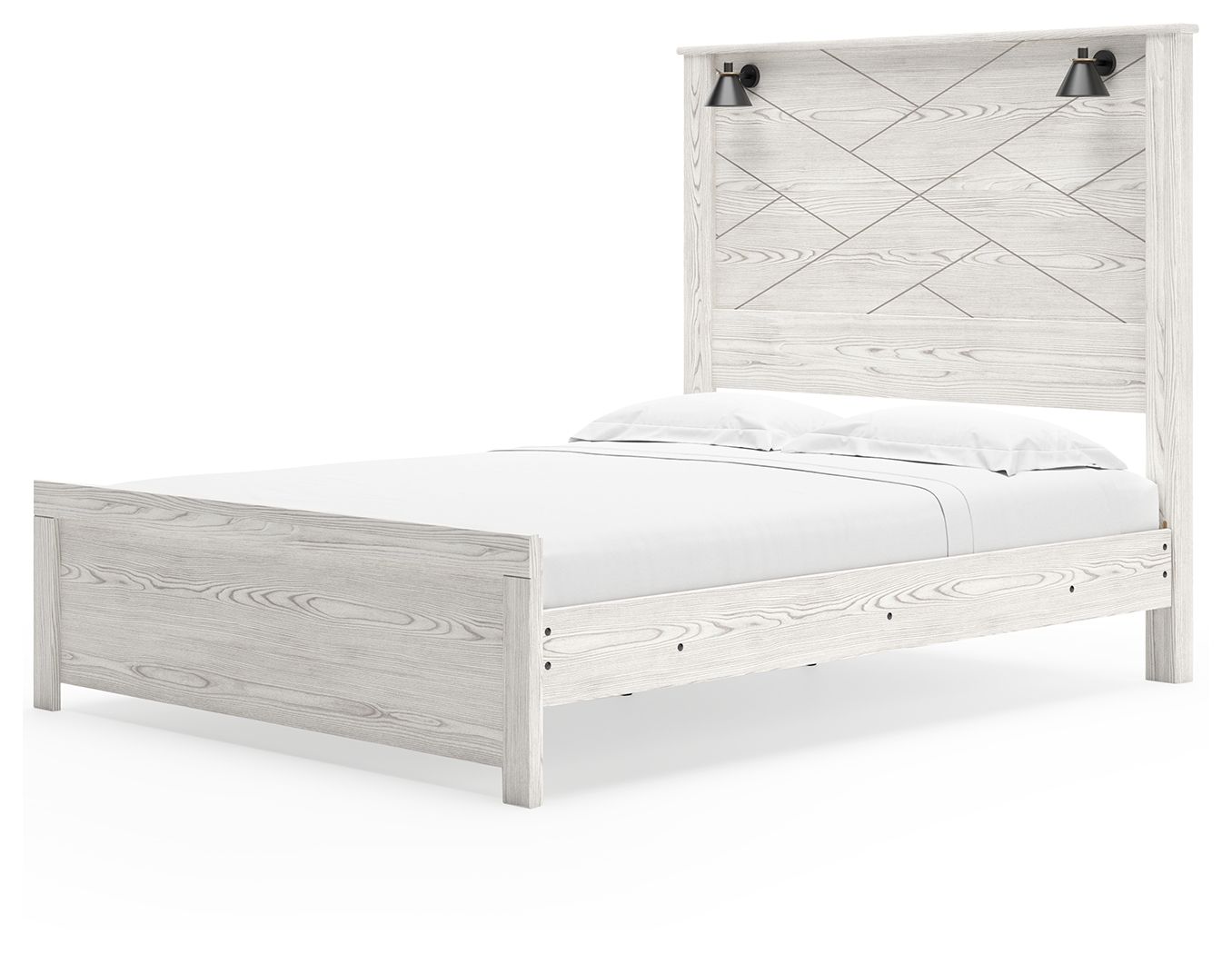 Gerridan - Panel Bed With Sconces - Hornell Furniture Outlet