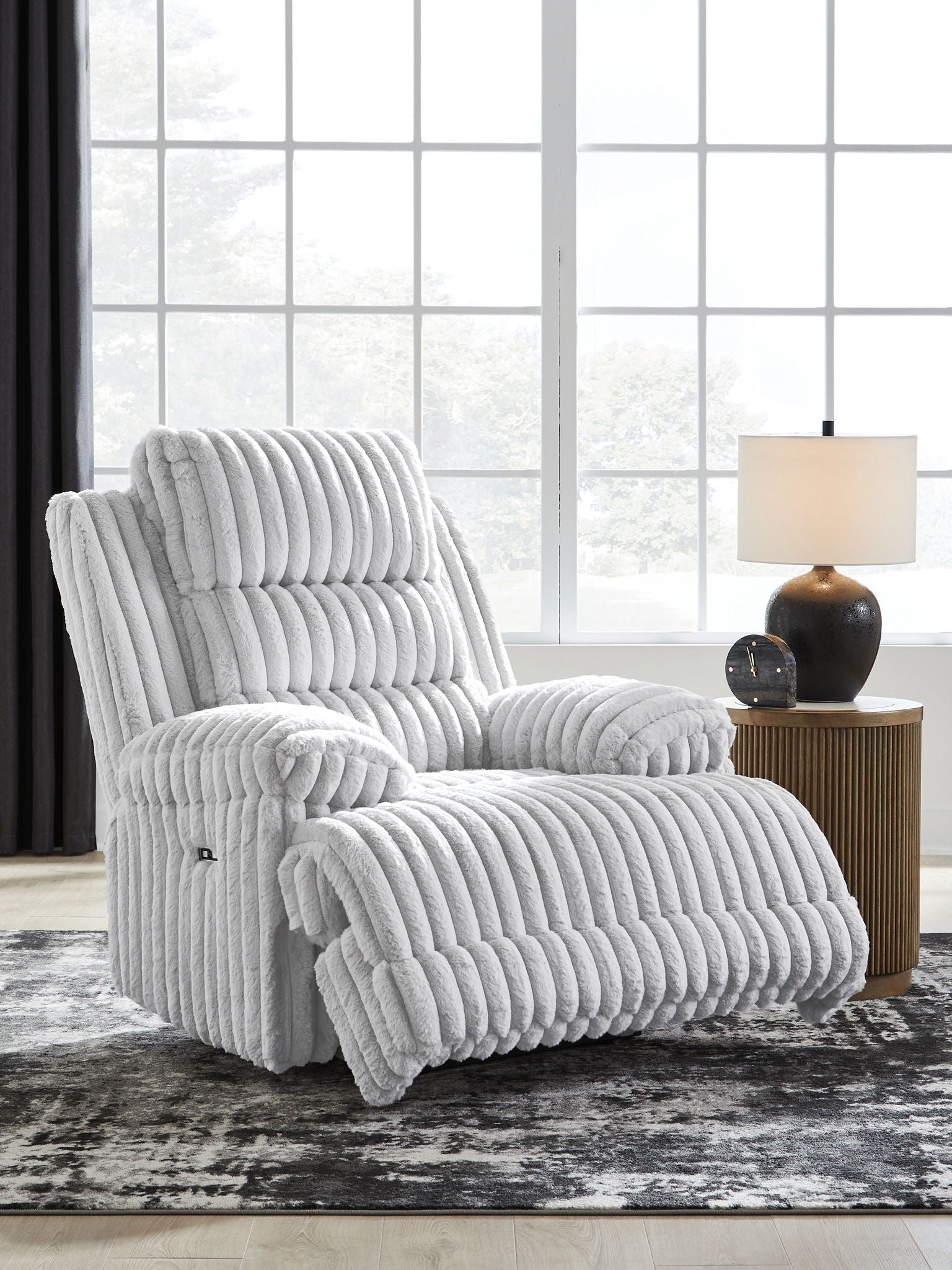 Rhines Falls - Alloy - Zero Wall Recliner - Hornell Furniture Outlet