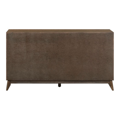 Century Modern - 6 Drawer Dresser - Light Brown - Hornell Furniture Outlet