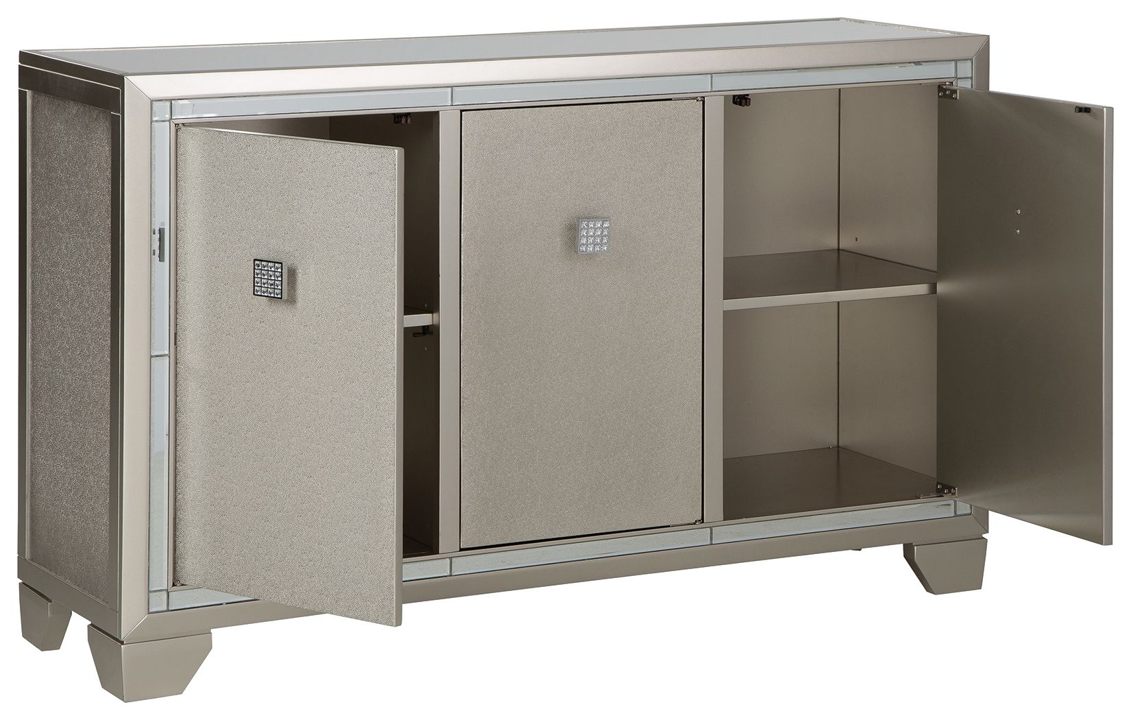 Chaseton - Champagne - Accent Cabinet - Hornell Furniture Outlet