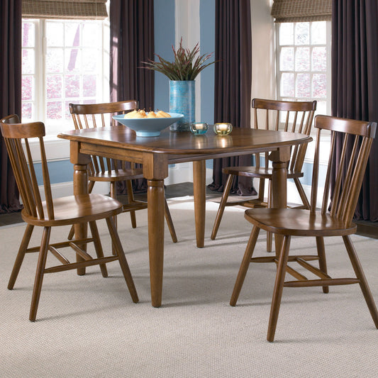 Creations - 5 Piece Drop Leaf Set - Dark Brown - Hornell Furniture Outlet