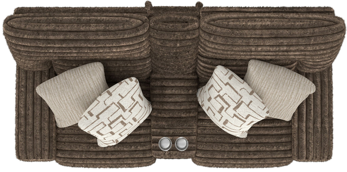 Lynx - Power Reclining Console Loveseat With Zero Gravity - Hornell Furniture Outlet