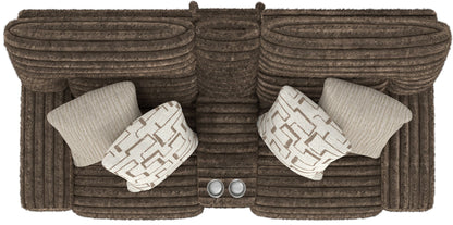 Lynx - Power Reclining Console Loveseat With Zero Gravity - Hornell Furniture Outlet