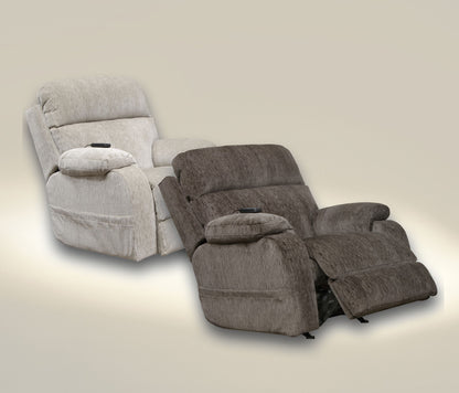 Refresher - Power Headrest Power Rocker Recliner With CR3 Heat / Massage / Lumbar - Hornell Furniture Outlet