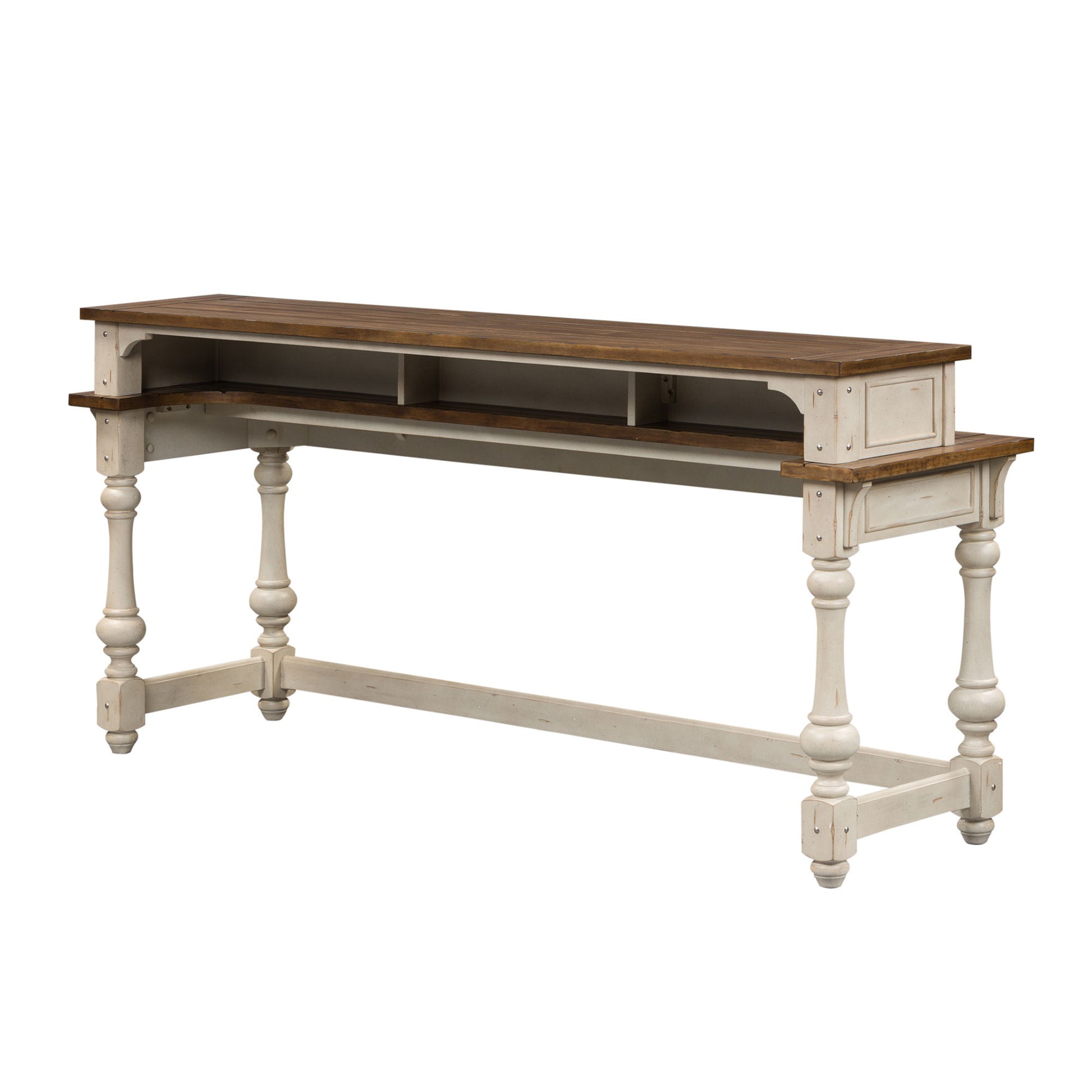 Morgan Creek - Console Bar Table - White - Hornell Furniture Outlet
