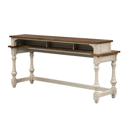Morgan Creek - Console Bar Table - White - Hornell Furniture Outlet