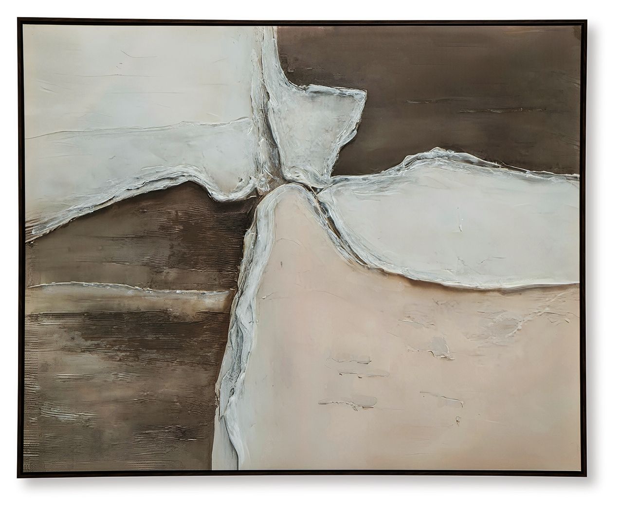 Junward - Brown / Tan / White - Wall Art - Hornell Furniture Outlet