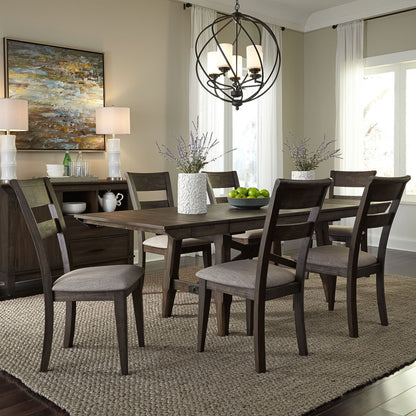 Double Bridge - Trestle Table Set - Hornell Furniture Outlet