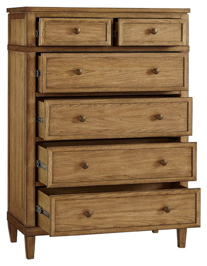 Sharlance - Brown - Six Drawer Chest - Hornell Furniture Outlet