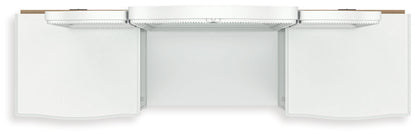 Kozlani - Vanity With Mirror - White - Hornell Furniture Outlet