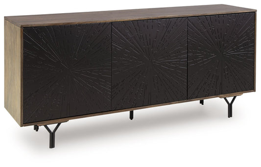 Lavinmont - Multi Brown - Accent Cabinet - Hornell Furniture Outlet