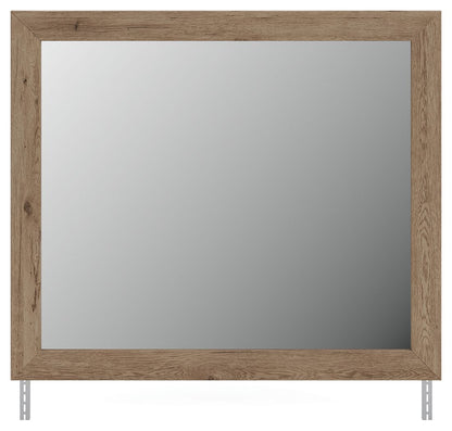 Oliandon - Bedroom Mirror - Light Brown - Hornell Furniture Outlet