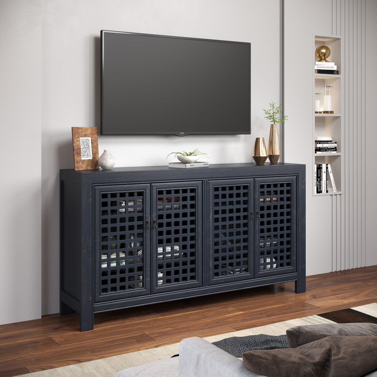 Rio - 4 Door Accent Cabinet - Hornell Furniture Outlet