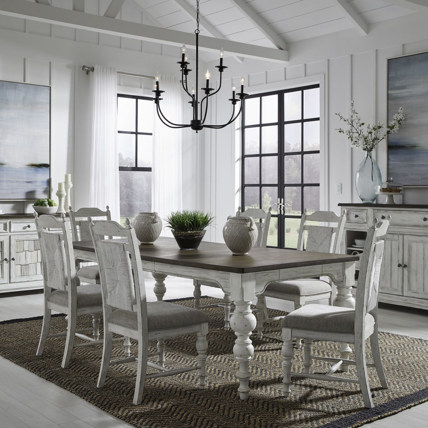River Place - Rectangular Table Set - Hornell Furniture Outlet
