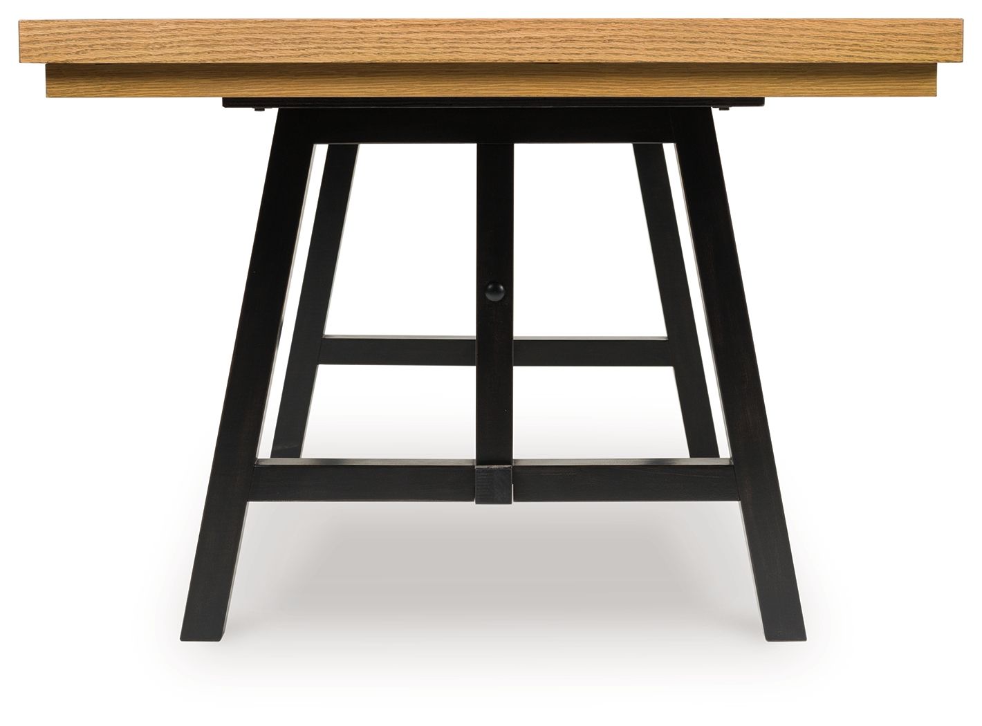 Galliden - Black / Brown - Rectangular Dining Room Extension Table - Hornell Furniture Outlet